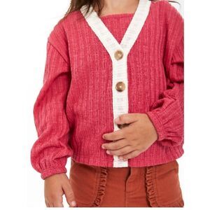 Baby Girl Cardigan Sweater & Tank Top 2-Piece set Size 12M